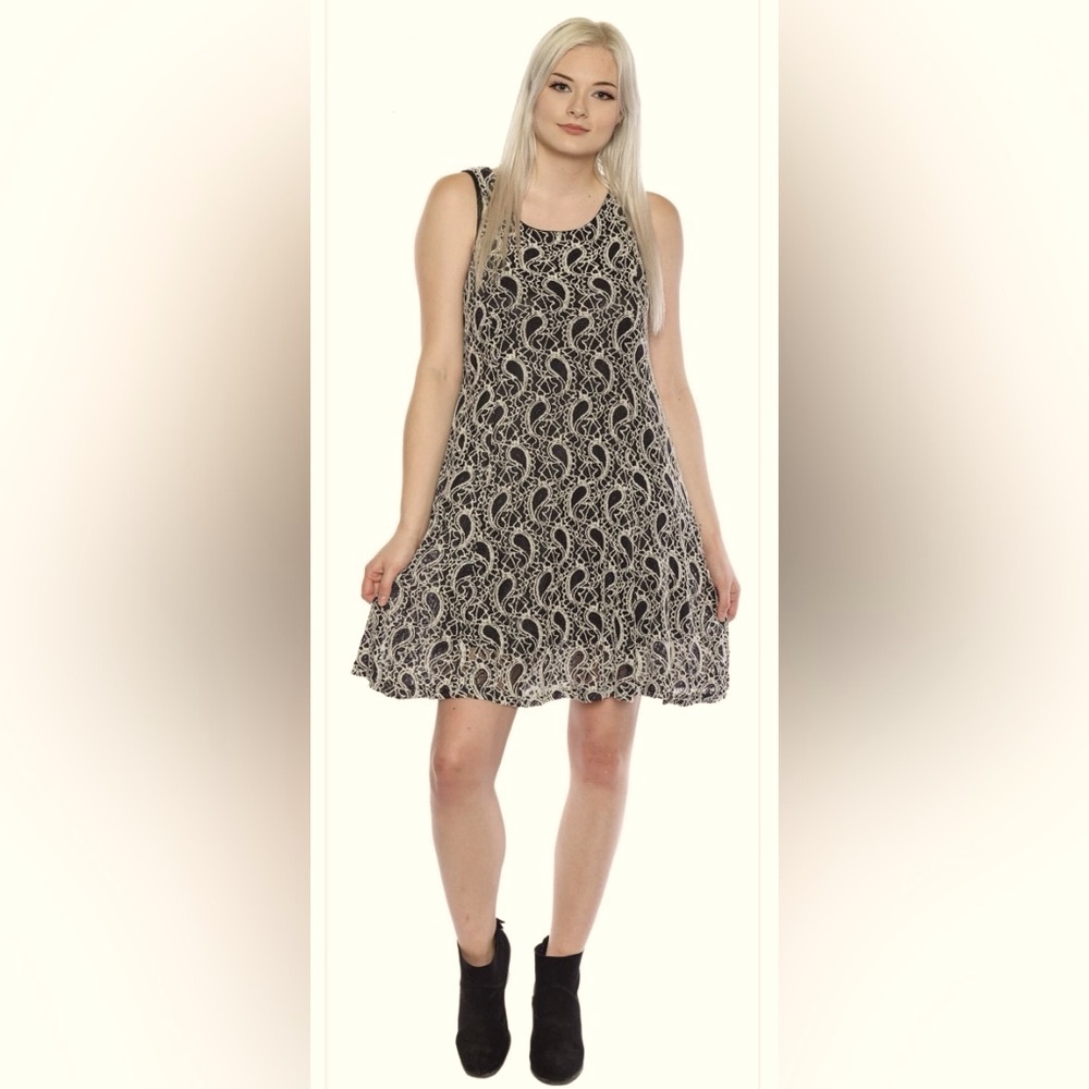 Sleeveless A-line Mini Dress